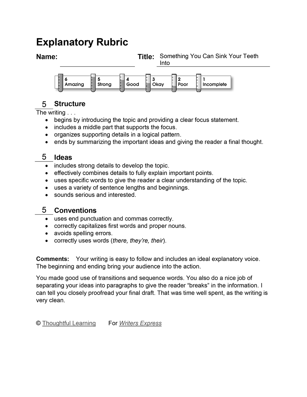 Something You Can Sink Your Teeth Into Thoughtful Learning K12